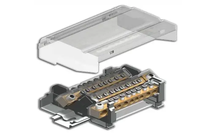 Morsettiere di distribuzione 160A con barra unica Cabur