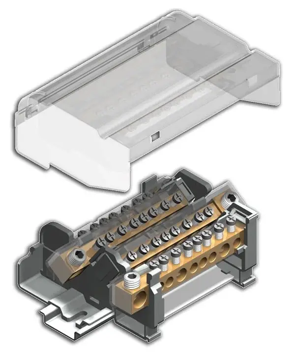 Morsettiere di distribuzione 160A con barra unica Cabur