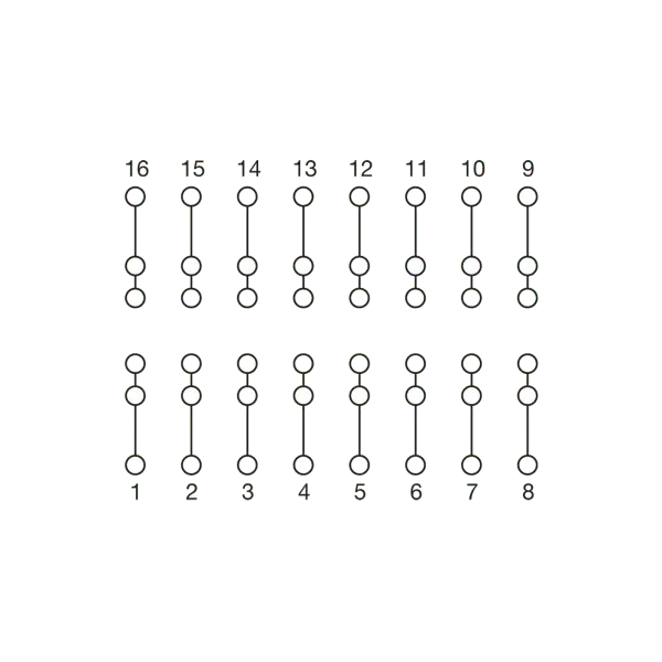 Cabur XCCM08SV Component-holder modules Feed-through