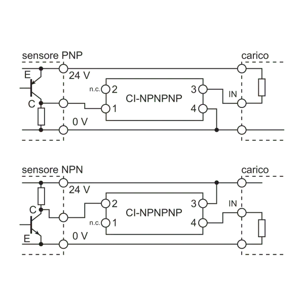 Cabur XNPNPNP NPN and PNP signal inverter