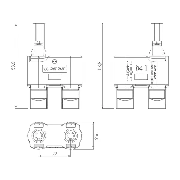 Cabur IS42420N Y connectors