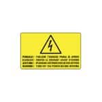 Cabur ETVIN128 WARNING LABELS Warning labels for factories - building sites - panles and industrial plants