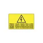 Cabur ETVIN128 WARNING LABELS Warning labels for factories - building sites - panles and industrial plants