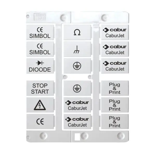 Cabur TA2715W CABURJETCONSUMABLES TAGS FOR TAG HOLDERS AND RAILS