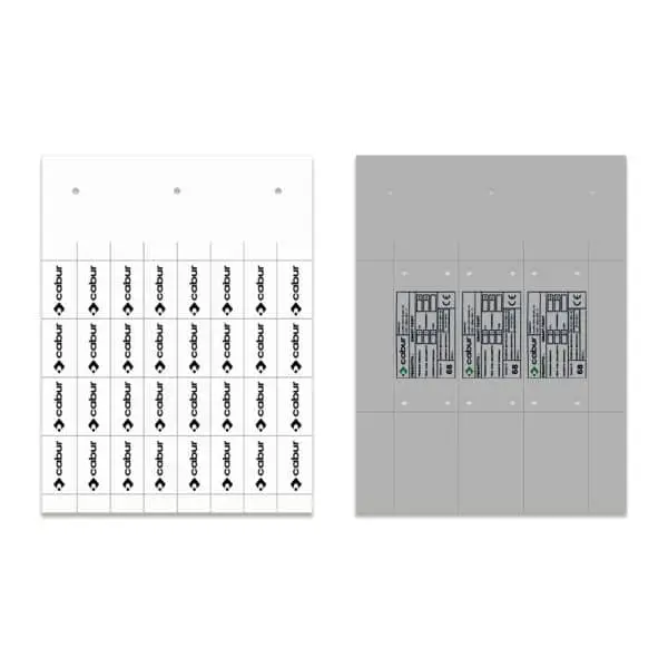 Cabur TAME2715W SMARTPRINT+ EXTERNAL PANEL IDENTIFICATION TAGS