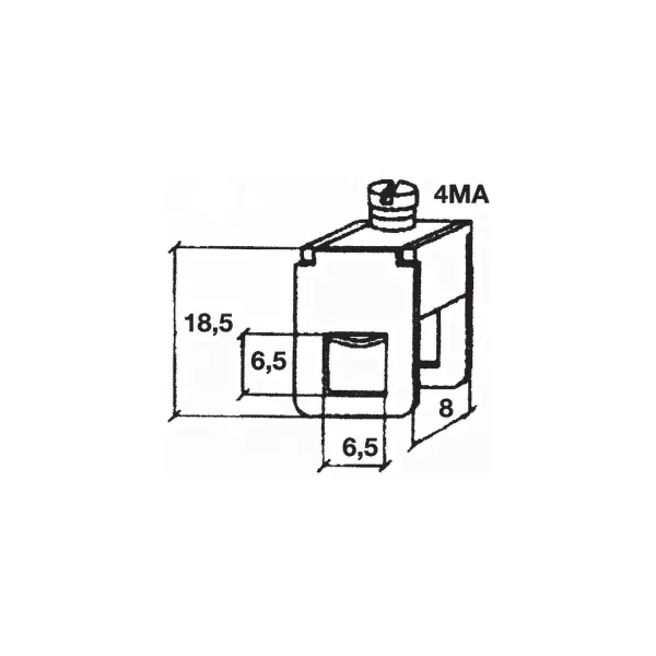 Cabur Z121119 ACCESSORIES FOR MOUNTING RAILS ACI SERIES