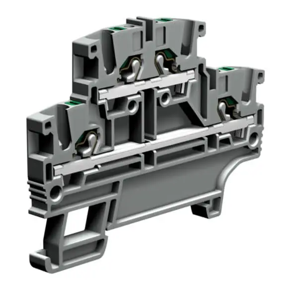 Cabur EFD200GR PUSH-IN TECHNOLOGY TERMINAL BLOCKS EFD SERIES 2 LEVELS FEED-THROUGH