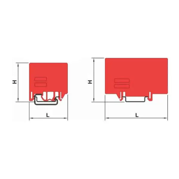 CABUR DFE01R PARTITIONS PLATES