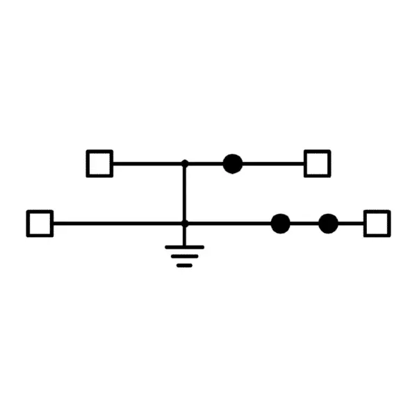 Cabur EFDE100 PUSH-IN TECHNOLOGY TERMINAL BLOCKS EFD SERIES 2 LEVELS EARTH CONNECTION