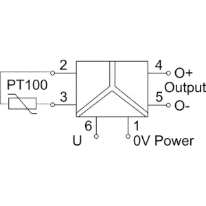 Cabur XCONTA809P Temperature converter PT100 3-way isolated