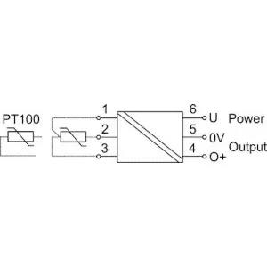 Cabur XCONTA819P Temperature converter PT100 2-way isolated