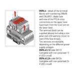 Cabur DA100GR SCREW TERMINAL BLOCKS MPFA - DSFA SERIES 2 LEVEL FUSE-HOLDER