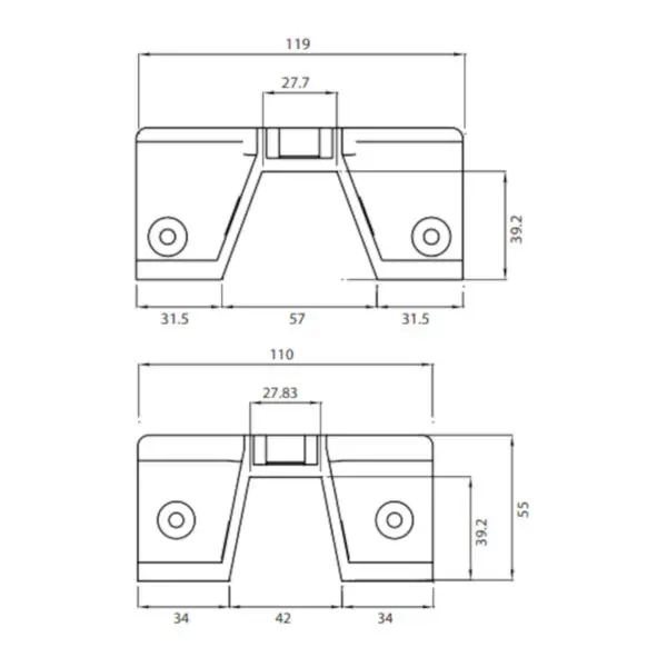 CABUR ISFIX00B ANCHOR BRACKETS FOR PHOTOVOLTAIC MODULES SOLAR FIX SERIES